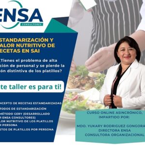 Estandarización y valor nutritivo de recetas en SAI